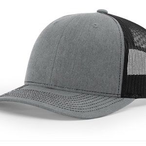 Richardson Hats - Blank - Heather Grey/Black